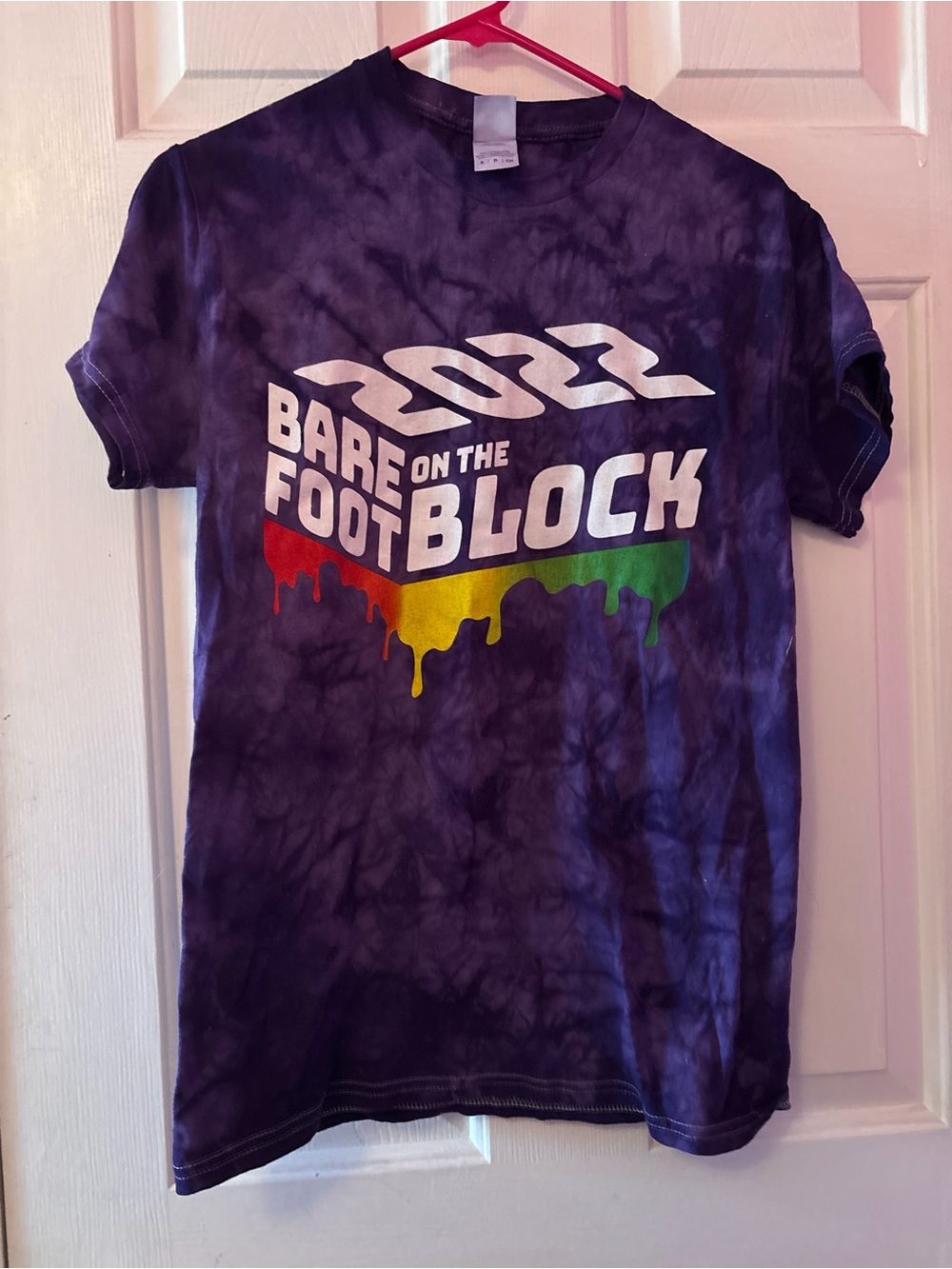 ECU East Carolina Pirates Barefoot on the Block 2022 Concert Purple TieDye Shirt